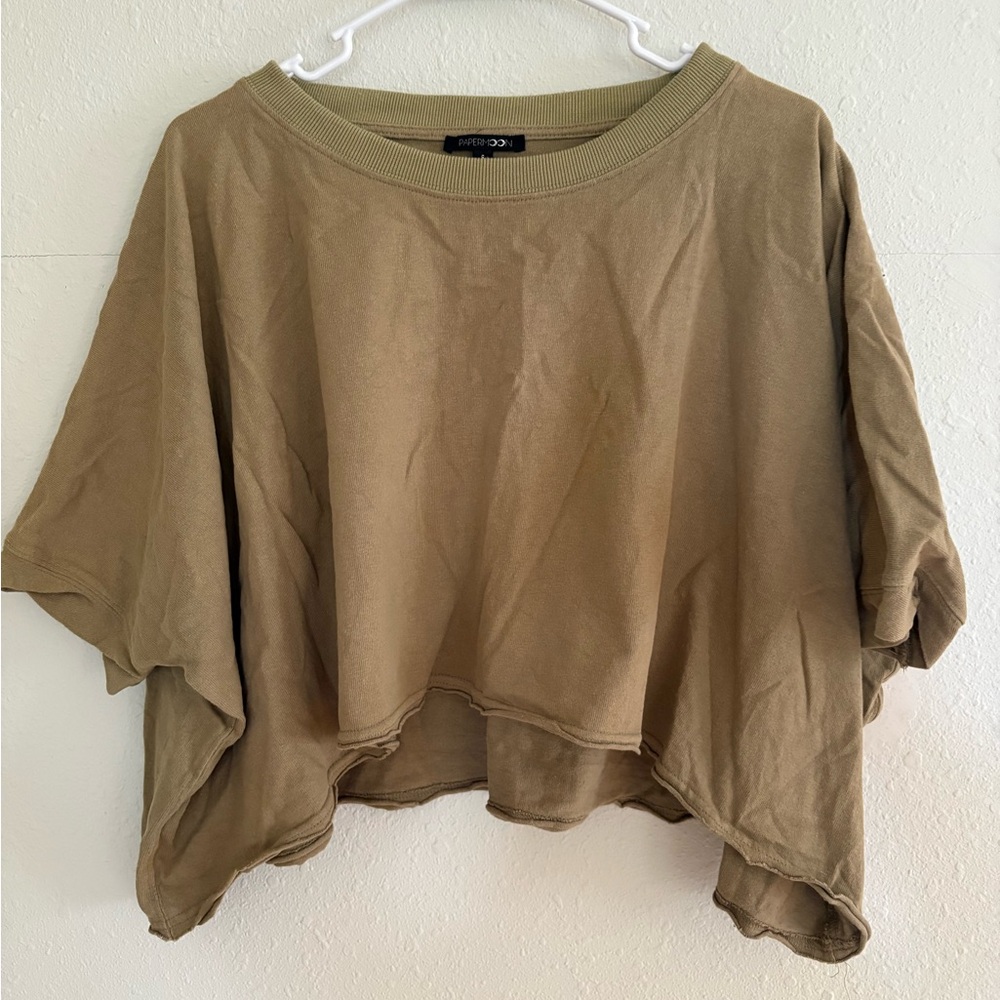 Casual army green Women's Top